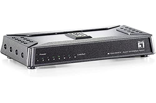 LevelOne FSW-0808TX Fast Ethernet Switch 8 Port 10/100Mbps Desktop/Pocket von LevelOne