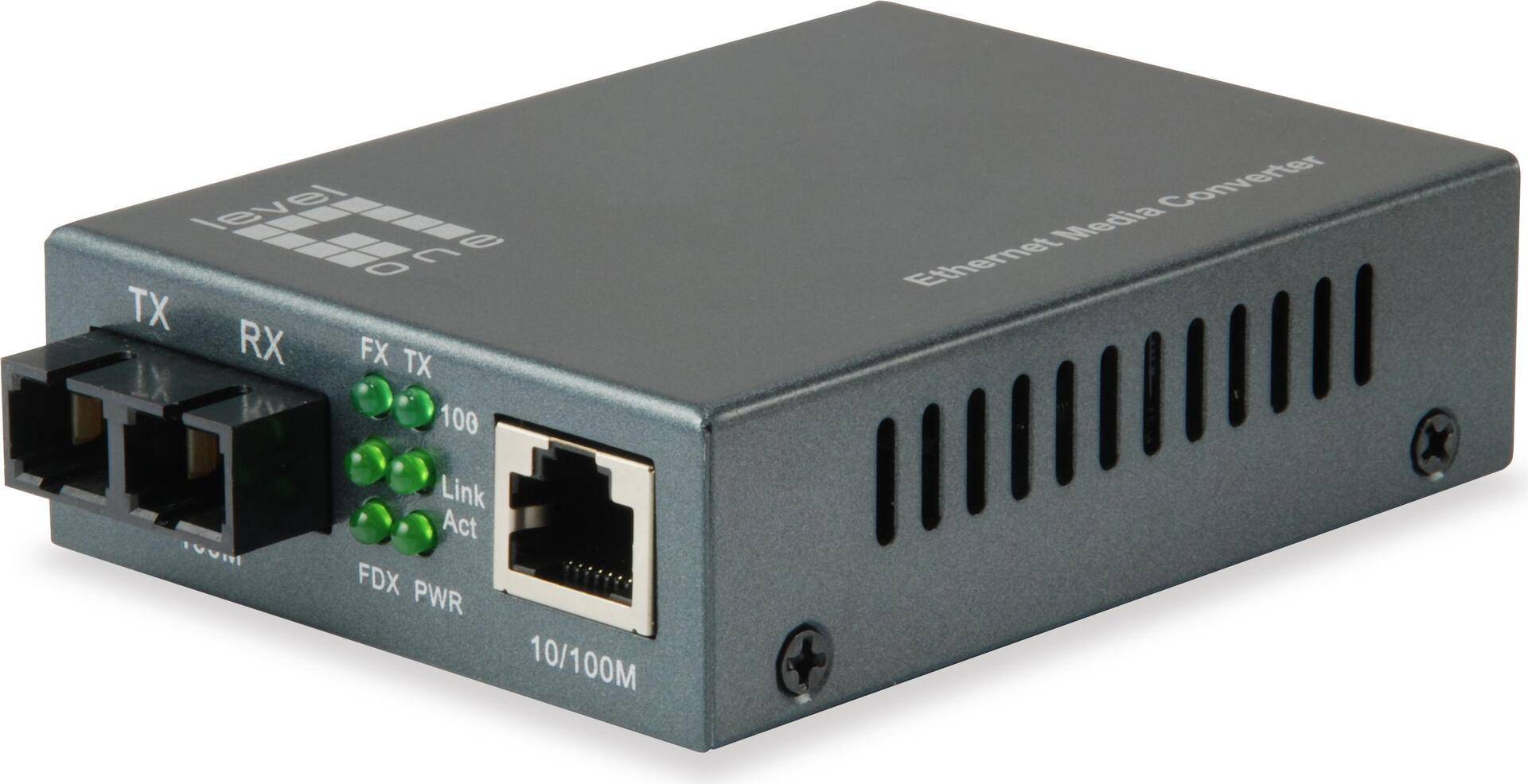LevelOne FVT-1105 - Medienkonverter - 100Mb LAN - 10Base-T, 100Base-FX, 100Base-TX - RJ-45 / SC Single-Modus - bis zu 80 km - 1310 nm LevelOne FVT-1105 - Medienkonverter - 100Mb LAN - 10Base-T, 100Base-FX, 100Base-TX - RJ-45 / SC Single-Modus - bis zu 80 km - 1310 nm von LevelOne