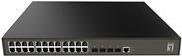 LevelOne GEL-2871 - Switch - managed - 24 x 10/100/1000 + 4 x Kombi-Gigabit-SFP - Desktop, an Rack montierbar von LevelOne