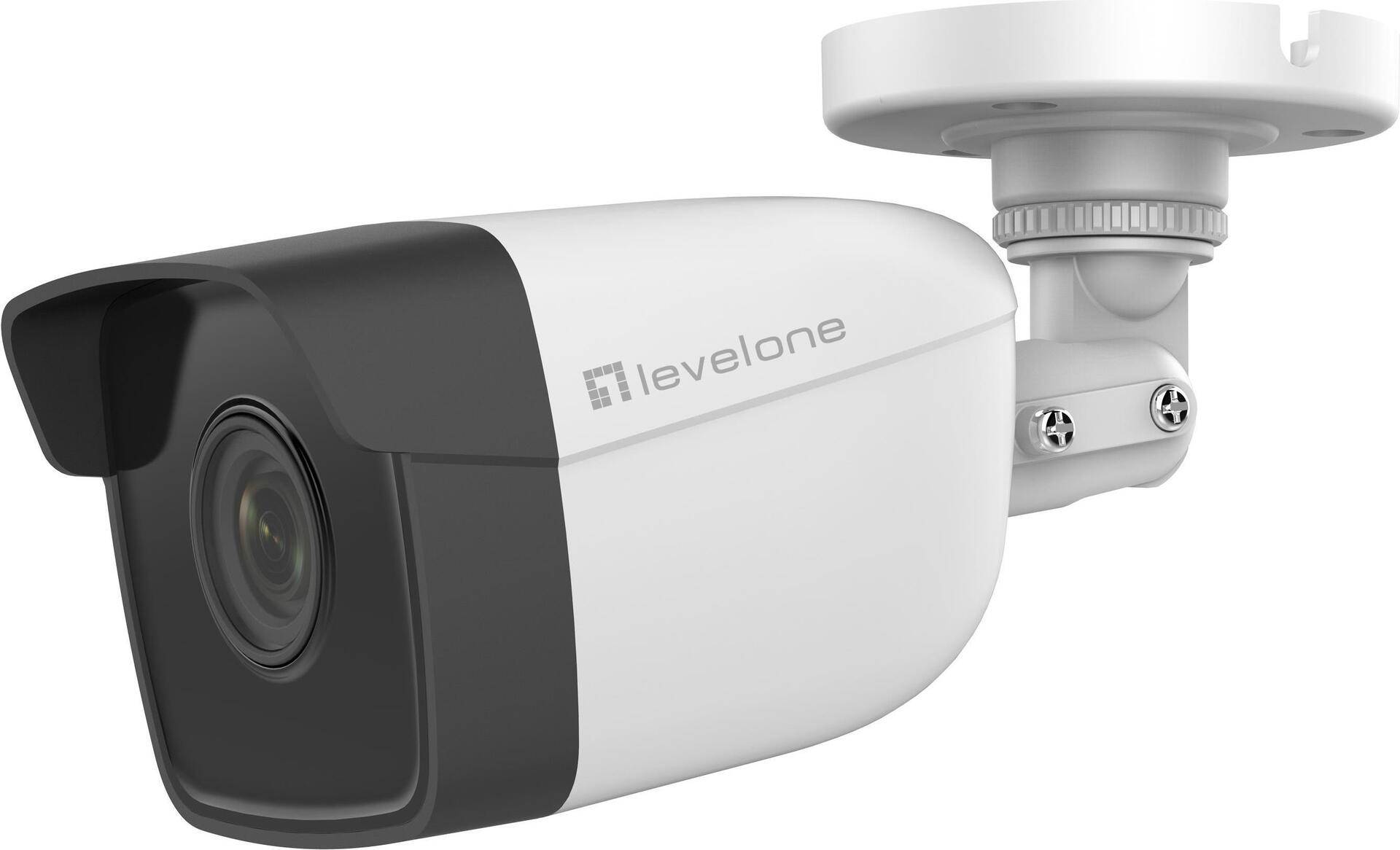 LevelOne GEMINI Feste IP-Netzwerk-Kamera - 2 Megapixel - H.265 - 802.3af PoE - IR-LEDs - Innen / Außen (FCS-5201) von LevelOne