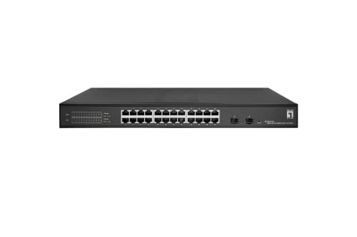 LevelOne GES-2126 Hilbert 26-Port Gigabit Smart Lite Switch, 24 x Gigabit RJ45, 2 x Gigabit SFP LevelOne GES-2126 Hilbert 26-Port Gigabit Smart Lite Switch, 24 x Gigabit RJ45, 2 x Gigabit SFP von LevelOne