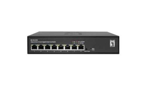 LevelOne GES-2208 Hilbert 8-Port 10-Zoll-Gigabit-Smart-Lite-Switch von LevelOne