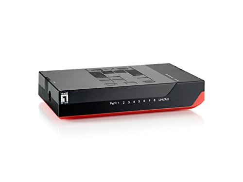 LevelOne GSW-0807 8-Port Gigabit Ethernet Switch 1000Mb/s, Voll-Duplex, 10/100 Mb/s, Voll/Halb-Duplex von LevelOne