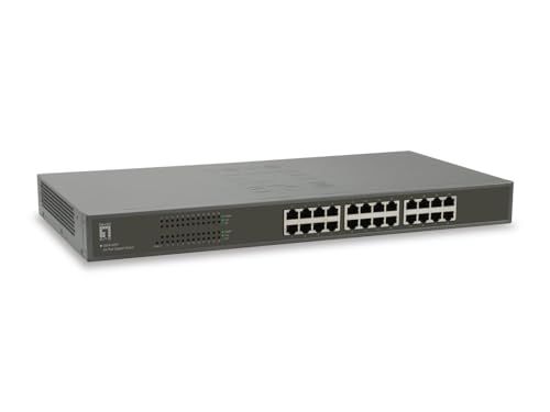 LevelOne GSW-2457 Gigabit Ethernet Switch Netzwerkswitch 24 Port 19 Zoll von LevelOne