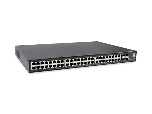 LevelOne GTU-5211 52-Port Unmanaged Gigabit Ethernet Switch, 48 x Gigabit RJ45, 4 x 10GbE SFP+ LevelOne GTU-5211 52-Port Unmanaged Gigabit Ethernet Switch, 48 x Gigabit RJ45, 4 x 10GbE SFP+ von LevelOne