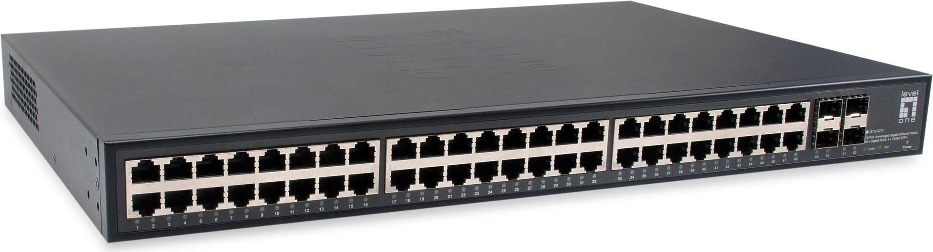 LevelOne GTU-5211 Netzwerk-Switch Unmanaged Gigabit Ethernet (10/100/1000) Schwarz (GTU-5211) von LevelOne