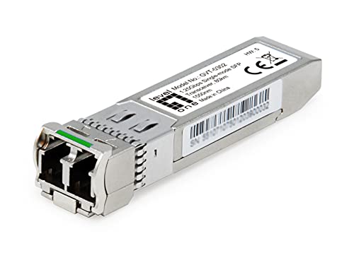 LevelOne GVT-0302 MiniGBIC/SFP ZX/LC Fiber SM 80km/ Single-Mode SFP Transceiver/ 1.25G/Silber von LevelOne