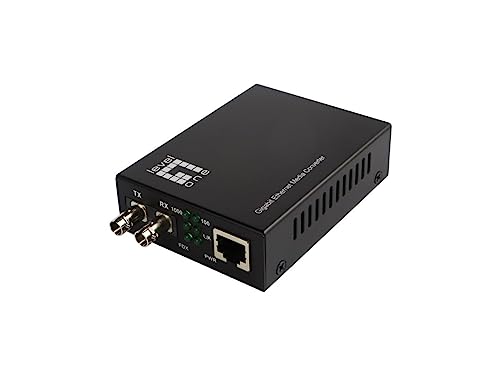 LevelOne GVT-2003 RJ45 to ST Gigabit Ethernet Media Converter, Single-Mode Fiber, 1310nm, 20km von LevelOne
