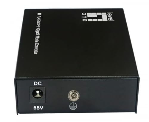 LevelOne GVT-2015 RJ45-zu-SFP-Gigabit-Medienkonverter, 802.3bt 60 W PoE PSE von LevelOne