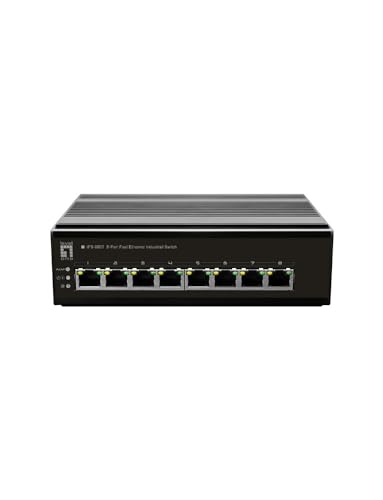 LevelOne IFS-0801, 8-Port-Fast-Ethernet-Industrie-Switch, DIN-Schiene, -40 °C bis 75 °C LevelOne IFS-0801, 8-Port-Fast-Ethernet-Industrie-Switch, DIN-Schiene, -40 °C bis 75 °C von LevelOne
