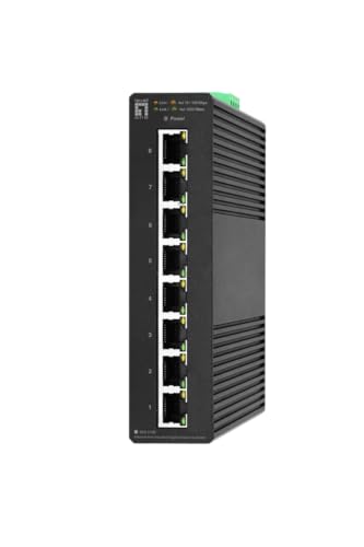 LevelOne IGS-2108 Hilbert 8-Port Industrieller Gigabit Smart Lite Switch von LevelOne