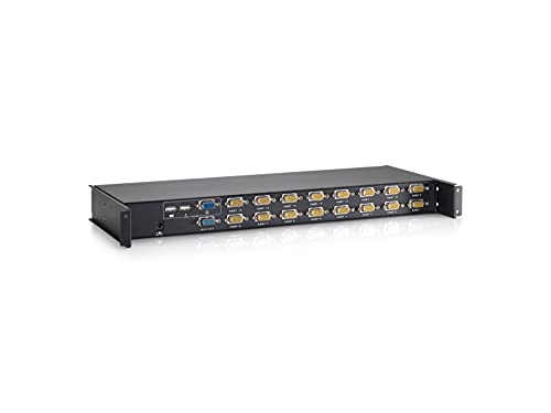 LevelOne KCM-1632 USB-HUB 16-Port KVM Switch Module Tastatur/Video/Maus (KVM)-Switch/schwarz von LevelOne