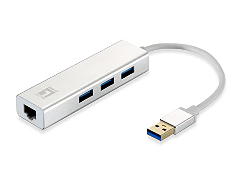 LevelOne Netzwerkadapter USB-Hub 3-Port Wake-on-LAN USB-0503 V 3 von LevelOne