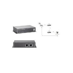 LevelOne POR-0100 PoE Repeater - Repeater - 10Base-T, 100Base-TX - extern - bis zu 200 m (552010) von LevelOne