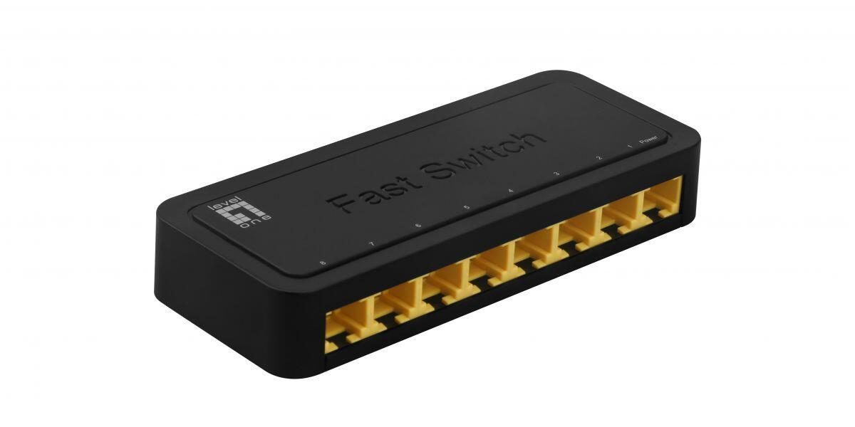 LevelOne Switch 8 Fast Ethernet-Ports unmanaged (FEU-0812) von LevelOne