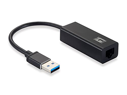 LevelOne USB-0401 Gigabit USB Netzwerkadapter USB3.0-> RJ45 10/100/1000 0.15m von LevelOne