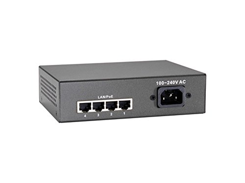 Switch LevelOne 5-Port Fast Ethernet PoE, PoE+,4 PoE 120 W von LevelOne