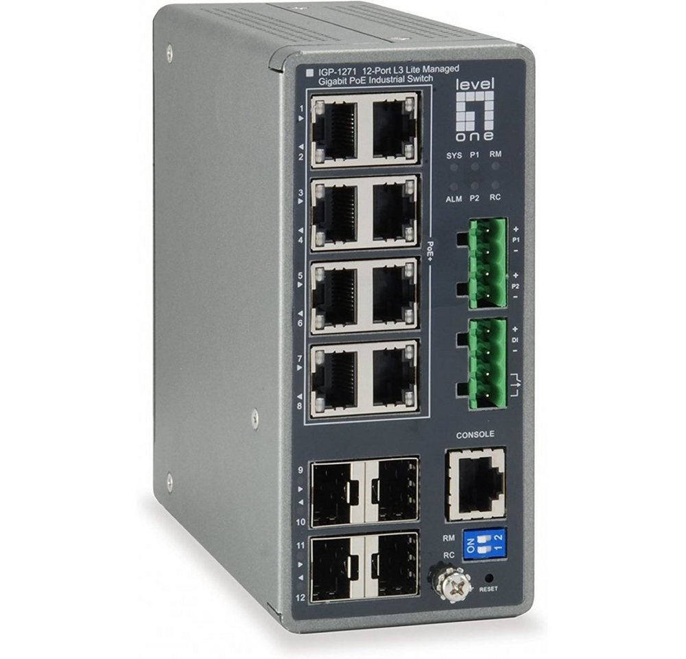 Levelone IGP-1271 - Switch L3 Lite - grau Netzwerk-Switch Levelone IGP-1271 - Switch L3 Lite - grau Netzwerk-Switch von Levelone