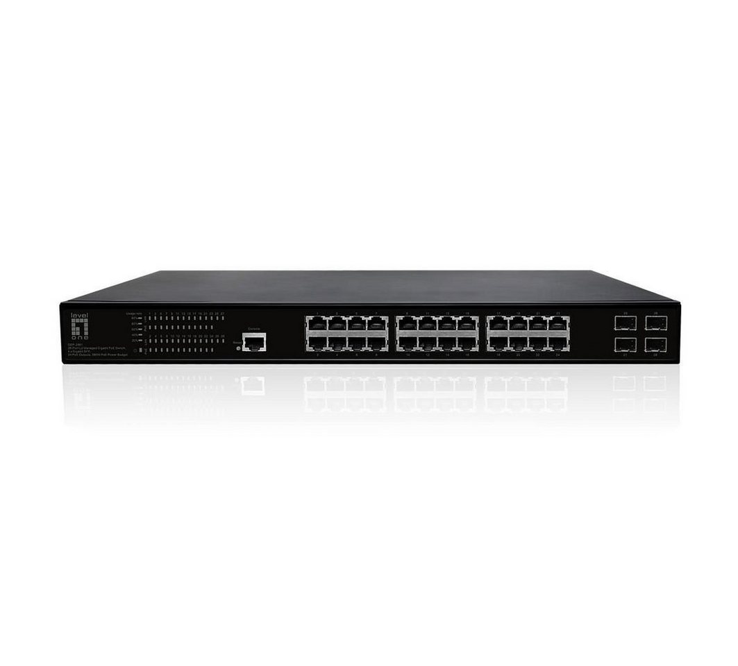 Levelone LEVELONE Switch 28x GE GEP-2861 Netzwerk-Switch Levelone LEVELONE Switch 28x GE GEP-2861 Netzwerk-Switch von Levelone