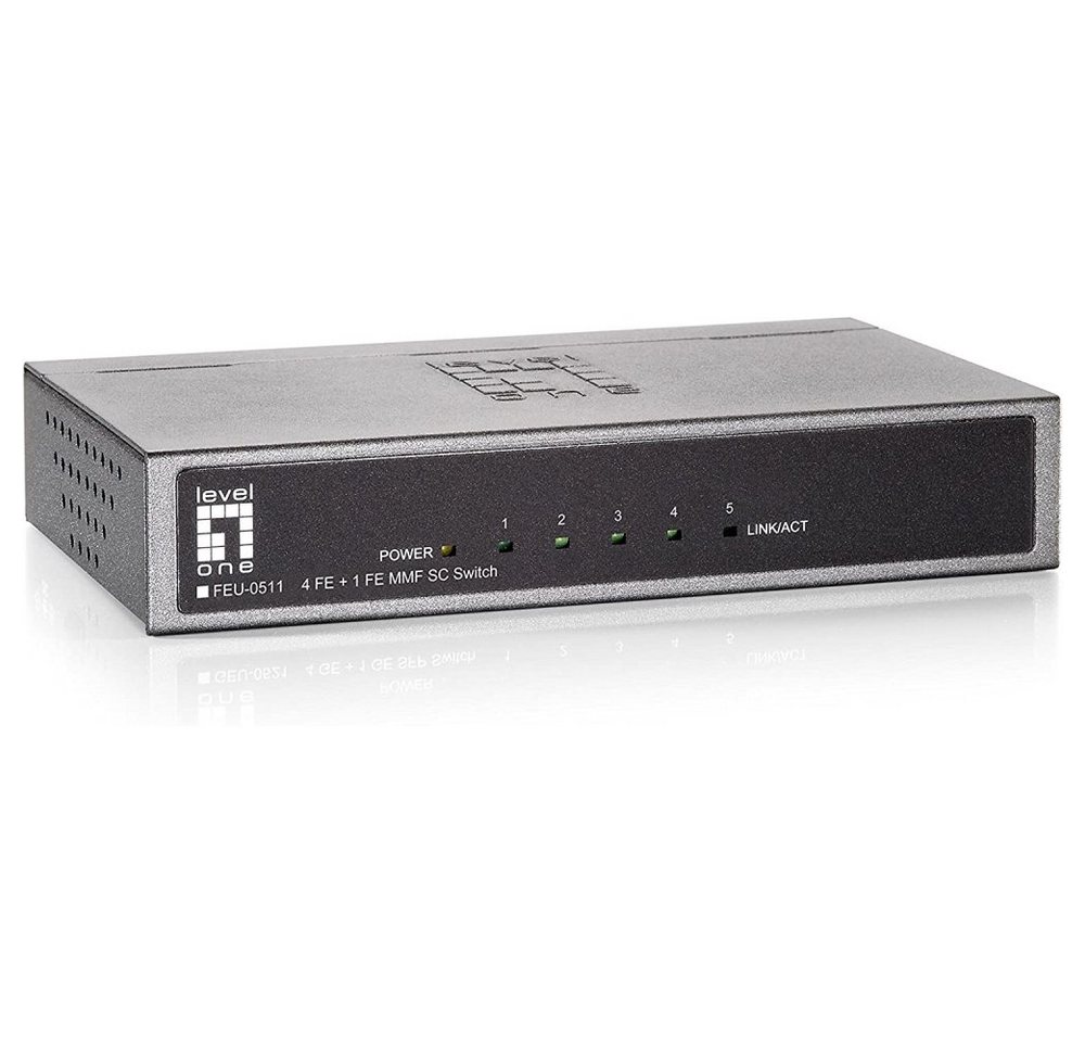 Levelone LevelOne FEU-0511 - Ethernet Switch - grau Netzwerk-Switch von Levelone