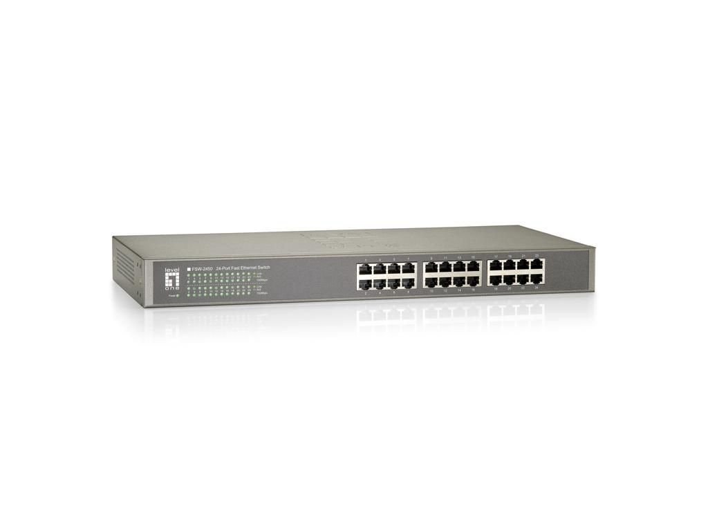Levelone Switch 24P DT/19" LevelOne FSW-2450 10/100 Netzwerk-Switch Levelone Switch 24P DT/19" LevelOne FSW-2450 10/100 Netzwerk-Switch von Levelone