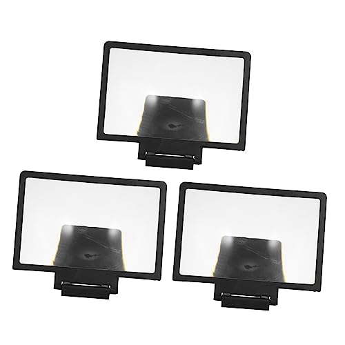 Levemolo 3 Pcs Telefon-bildschirmverstärker Handy-ständerlupe Für Telefon Pp PVC-Material Tragbares Bildschirmlupengestell von Levemolo