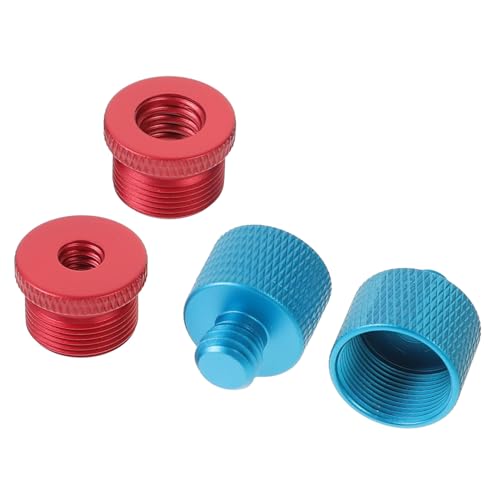 Levemolo 4 Teiliges Mikrofon Clip Zubehör, Mikrofonschraube, Mikrofonschraube, Mikrofonständer Adapter, 3/8 Buchse Auf 5/8 Stecker, Mikrofonständerschrauben, Mikrofongalgenständer Adapter, von Levemolo