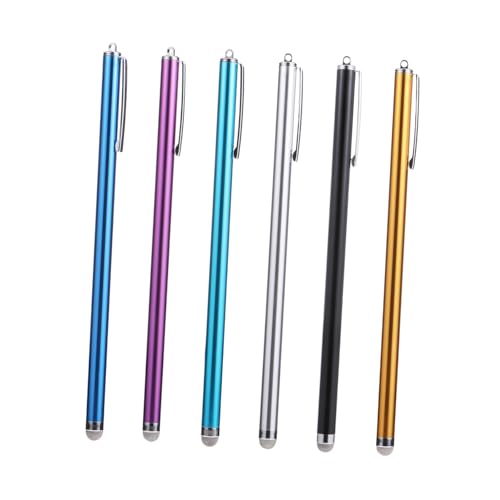 Levemolo Kapazitiver Eingabestift 6-teiliges Set leicht kompakt fingerabdruckbeständig für Telefon Tablet Zeichnen Schreiben von Levemolo