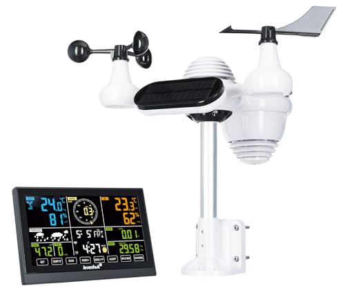 Levenhuk Wezzer PLUS LP140 7-in-1 Spritzwassergeschützte Digitale Wetterstation mit Kalender und Uhr mit Alarm, Thermometer, Hygrometer, Barometer, Anemometer und Regenmesser Levenhuk Wezzer PLUS LP140 7-in-1 Spritzwassergeschützte Digitale Wetterstation mit Kalender und Uhr mit Alarm, Thermometer, Hygrometer, Barometer, Anemometer und Regenmesser von Levenhuk