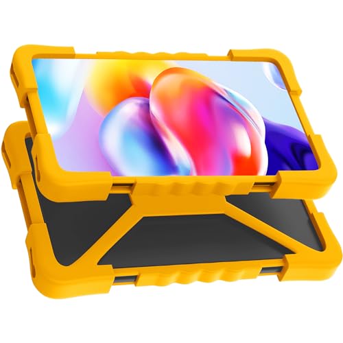 Tablet hülle universell gültig für Tablets von 8 bis 11 Zoll universelle Passform langlebiger und Rutschfester Schutz Tablet hülle 10.1 Zoll universal Tablet Tasche 10 Zoll (Gelb) von Levenson