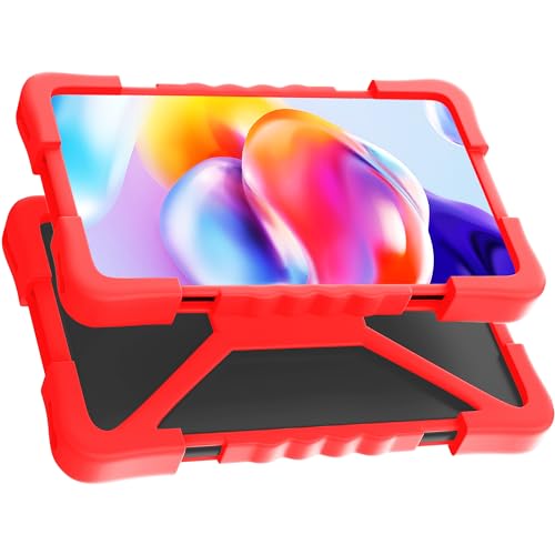 Tablet hülle universell gültig für Tablets von 8 bis 11 Zoll universelle Passform langlebiger und Rutschfester Schutz Tablet hülle 10.1 Zoll universal Tablet Tasche 10 Zoll (Rot) von Levenson