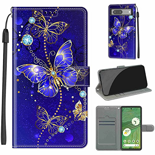 LeviDo Kompatibel für Google Pixel 7 Hülle Silikon Lustig Muster Motiv PU Leder Kartenfach Klappbar Magnetisch Hüllen 360 Grad Case Brieftasche Wallet Handyhülle Stoßfest Cover, Schmetterling 1 LeviDo Kompatibel für Google Pixel 7 Hülle Silikon Lustig Muster Motiv PU Leder Kartenfach Klappbar Magnetisch Hüllen 360 Grad Case Brieftasche Wallet Handyhülle Stoßfest Cover, Schmetterling 1 von LeviDo-EU