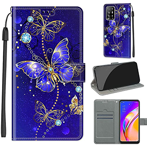 LeviDo Kompatibel für Oppo A94 5G/A95 5G Hülle Silikon Lustig Muster Motiv PU Leder Kartenfach Klappbar Magnetisch Hüllen 360 Grad Case Brieftasche Wallet Handyhülle Stoßfest Cover, Schmetterling 1 LeviDo Kompatibel für Oppo A94 5G/A95 5G Hülle Silikon Lustig Muster Motiv PU Leder Kartenfach Klappbar Magnetisch Hüllen 360 Grad Case Brieftasche Wallet Handyhülle Stoßfest Cover, Schmetterling 1 von LeviDo-EU
