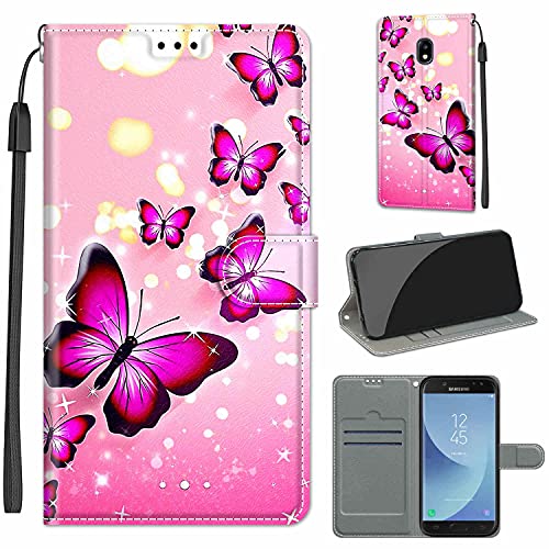 LeviDo Kompatibel für Samsung Galaxy J5 2017 Hülle Silikon Lustig Muster Motiv PU Leder Kartenfach Klappbar Magnetisch Hüllen 360 Grad Case Brieftasche Wallet Handyhülle Stoßfest Cover, Schmetterling LeviDo Kompatibel für Samsung Galaxy J5 2017 Hülle Silikon Lustig Muster Motiv PU Leder Kartenfach Klappbar Magnetisch Hüllen 360 Grad Case Brieftasche Wallet Handyhülle Stoßfest Cover, Schmetterling von LeviDo-EU