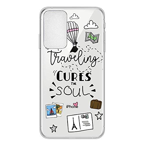 LeviDo Kompatibel für Xiaomi Poco X4 Pro 5G Hülle Silikon Ultra Dünn Durchsichtig Lustig Muster Motiv Hüllen Bumper Stoßfest Transparent Gummi Case Handyhülle Schutzhülle Cover, Traveling von LeviDo-EU