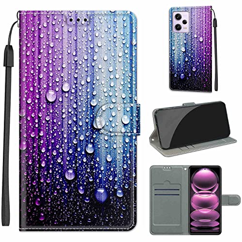 LeviDo Kompatibel für Xiaomi Redmi Note 12 Pro Hülle Silikon Lustig Muster Motiv PU Leder Kartenfach Klappbar Magnetisch Hüllen 360 Grad Case Brieftasche Wallet Handyhülle Stoßfest Cover, lila-blau LeviDo Kompatibel für Xiaomi Redmi Note 12 Pro Hülle Silikon Lustig Muster Motiv PU Leder Kartenfach Klappbar Magnetisch Hüllen 360 Grad Case Brieftasche Wallet Handyhülle Stoßfest Cover, lila-blau von LeviDo-EU