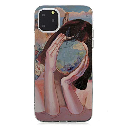 LeviDo Kompatibel für iPhone 11 (6.1") Hülle Silikon Ultra Dünn Hüllen Transparent Durchsichtig Bumper Gummi Case Lustig Muster Motiv Handyhülle Schutzhülle Stoßfest Cover, Gemälde von LeviDo-EU
