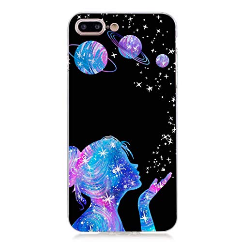 LeviDo Kompatibel für iPhone 7 Plus/iPhone 8 Plus Hülle Silikon Ultra Dünn Hüllen Transparent Durchsichtig Bumper Gummi Case Lustig Muster Motiv Handyhülle Schutzhülle Stoßfest Cover, Mädchen LeviDo Kompatibel für iPhone 7 Plus/iPhone 8 Plus Hülle Silikon Ultra Dünn Hüllen Transparent Durchsichtig Bumper Gummi Case Lustig Muster Motiv Handyhülle Schutzhülle Stoßfest Cover, Mädchen von LeviDo-EU
