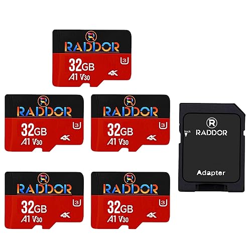 R Raddor 32GB 2Pack Memory Card with UHS-I L, U3, V30, Class10, high Speed 95mb per Second TF Card 4k Recording Memory Card with Adapter von Levida