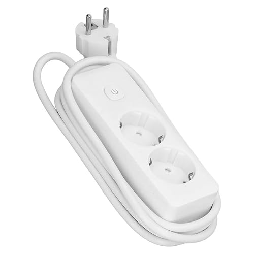 2-Fach Steckdosenleiste mit Schalter, 3m, 3G, 1,5mm² in Weiß und Grau, ideal für mehrere elektrische Geräte und Verlängerung der Anschlüsse. 2-Fach Steckdosenleiste mit Schalter, 3m, 3G, 1,5mm² in Weiß und Grau, ideal für mehrere elektrische Geräte und Verlängerung der Anschlüsse. von Levitantes