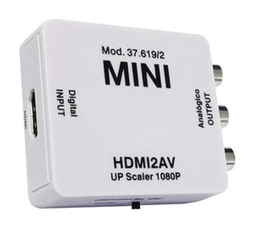 HDMI zu analoger AV-Konverter, unterstützt 1080p, Videoeingang und -ausgang, ideal für den Anschluss moderner Geräte an alte Bildschirme. von Levitantes