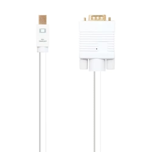 Konverterkabel, Mini DP auf HDMI, 5,0 m, weiß, kompatibel mit Geräten mit Mini-DisplayPort-Ausgang, ideal für Videoübertragung Konverterkabel, Mini DP auf HDMI, 5,0 m, weiß, kompatibel mit Geräten mit Mini-DisplayPort-Ausgang, ideal für Videoübertragung von Levitantes
