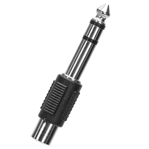 Levitantes Audio-/Video-Stecker – 6,35-mm-Stecker auf Cinch-Buchse, schwarz, ideal für Audio- und Videoübertragung in hoher Qualität Levitantes Audio-/Video-Stecker – 6,35-mm-Stecker auf Cinch-Buchse, schwarz, ideal für Audio- und Videoübertragung in hoher Qualität von Levitantes