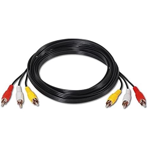 Levitantes Audio-Videokabel – mit 3 x Cinch-Stecker auf 3 x Cinch-Stecker, Länge 1,8 m, ideal für hochwertige Audio- und Videoübertragung Levitantes Audio-Videokabel – mit 3 x Cinch-Stecker auf 3 x Cinch-Stecker, Länge 1,8 m, ideal für hochwertige Audio- und Videoübertragung von Levitantes