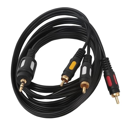 Levitantes Audiokabel – 1,8 m langes 3 x Cinch-Kabel in Schwarz, ideal für die Übertragung von hochwertigem Sound zwischen Geräten. * Levitantes Audiokabel – 1,8 m langes 3 x Cinch-Kabel in Schwarz, ideal für die Übertragung von hochwertigem Sound zwischen Geräten. * von Levitantes