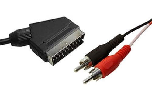 Levitantes Scart-Stecker auf 2 x 3 m Cinch-Stecker, Audio-Video-Anschluss ideal für die Übertragung von Ton und Video zwischen Geräten. Levitantes Scart-Stecker auf 2 x 3 m Cinch-Stecker, Audio-Video-Anschluss ideal für die Übertragung von Ton und Video zwischen Geräten. von Levitantes