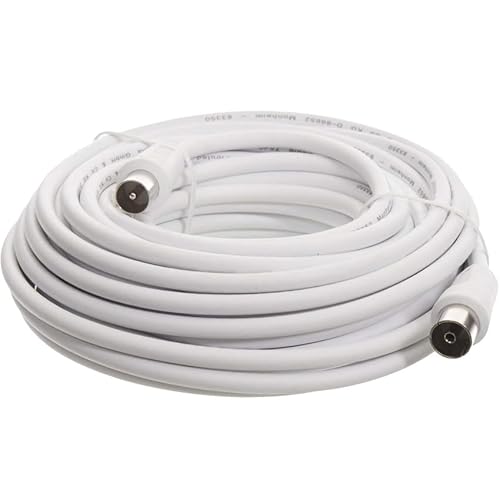Levitantes TV Kabel - 8m Kabel in weiß, ideal für hochwertige Verbindungen, flexibel und robust - Perfekt für Heiminstallationen.* Levitantes TV Kabel - 8m Kabel in weiß, ideal für hochwertige Verbindungen, flexibel und robust - Perfekt für Heiminstallationen.* von Levitantes