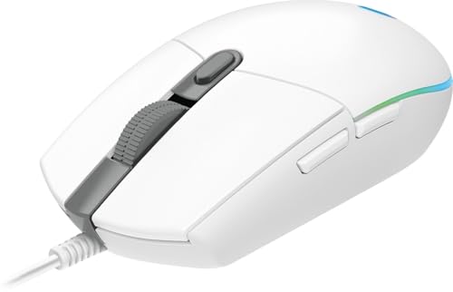 Levitantes USB-Gaming-Maus, RGB, 8000 DPI, 6 Tasten, optisch, Weiß, ideal für Videospiele und Grafikdesign. von Levitantes