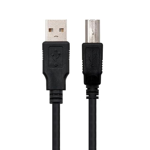 Levitantes USB-Kabel, Typ A/M-B/M, 1 m, Schwarz, ideal für Drucker und Geräte mit USB 2.0-Anschluss, flexibel und langlebig Levitantes USB-Kabel, Typ A/M-B/M, 1 m, Schwarz, ideal für Drucker und Geräte mit USB 2.0-Anschluss, flexibel und langlebig von Levitantes