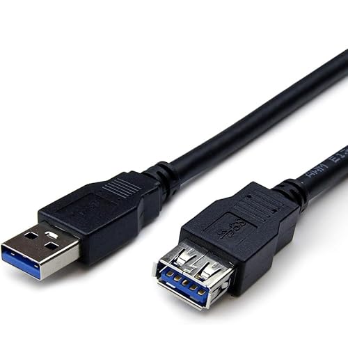 Levitantes USB Kabel Typ A/M-A/H, Stecker auf Buchse, USB 3.0 Verlängerungskabel, schwarz, 2 m von Levitantes